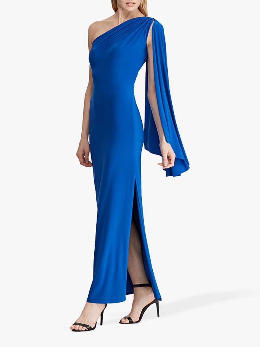 Lauren Ralph Lauren Dellah One-Shoulder Evening Dress  with Rhinestone accent
4